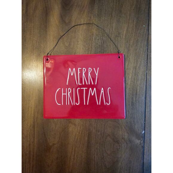 Rae Dunn "Merry‎ Christmas" Hanging Sign Plaque - Picture 1 of 3